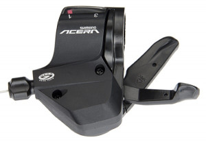 MANETA DE SCHIMBATOR SHIMANO ACERA SL-M390 STANGA 3 VIT. CABLU 1800MM STAINLESS OGD AMBALAT IND.