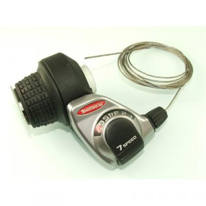 MANETA DE SCHIMBATOR SHIMANO TOURNEY SL-RS40-7R 7 VIT. SIS REVO CABLU 2050MM OGD NEGRU VRAC