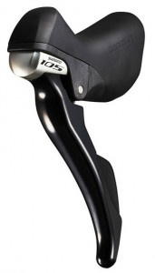 MANETA SCHIMBATOR/FRANA SHIMANO 105 ST-5800 STANGA 2 VIT. CABLU 1800MM FARA STOPERE NEGRU/CAPAC NEGRU AMBALAT IND.