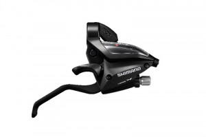 MANETA SCHIMBATOR/FRANA SHIMANO ST-EF500-8R DREAPTA 8 VIT. CABLU 2050MM 2 DEGETE PT. V-BRAKE NEGRU VRAC