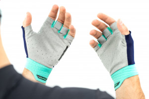 MANUSI CUBE GLOVES PERFORMANCE SHORT FINGER BLUE´N´MINT L - Img 3