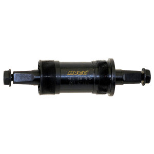 Monobloc Pedalier NECO 122,5/28 mm Negru Cupe Metal/Plastic