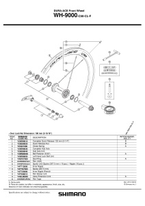 NIPLU INTERIOR SHIMANO WH-9000