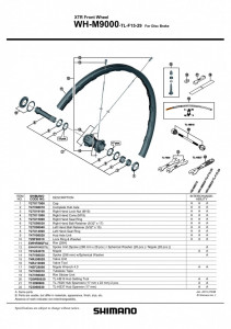 NIPLU SHIMANO WH-M9000-TL-F15-29