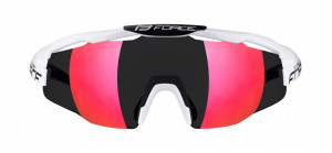 Ochelari Force Everest, lentila rosie oglinda, alb/negru - Img 3