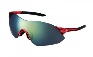 OCHELARI SHIMANO CE-S41R FRAME TRANSPARENT RED/BLACK LENCES SMOKE SILVER MIRROR HYDROPHOBIC ANTI FOG/CLEAR/ROSE (17)