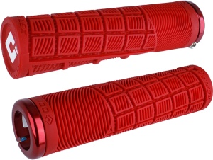 ODI Grips Reflex XL v2.1 Lock-On red w/ red clamps 135mm