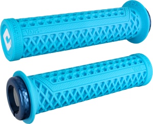 ODI Grips Vans V2.1 Lock-On light blue w/ blue clamps 135mm