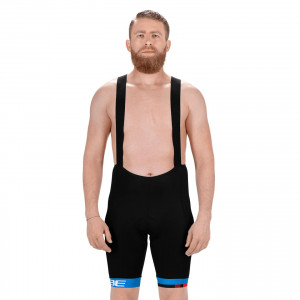 PANTALONI CICLISM TEAMLINE BLACK N BLUE N WHITE XS