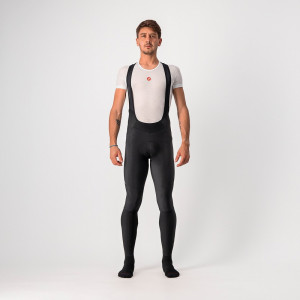 Pantaloni lungi cu bretele Castelli Velocissimo 5, Negru/Gri, XXL - Img 3
