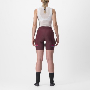 Pantaloni scurti Castelli Prima, de dama, Visiniu/Rosu, L - Img 2