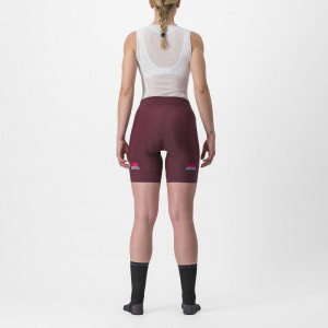 Pantaloni scurti Castelli Prima, de dama, Visiniu/Rosu, XS