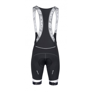 Pantaloni scurti cu bazon si bretele Force F FAME Negru/Alb L - Img 3