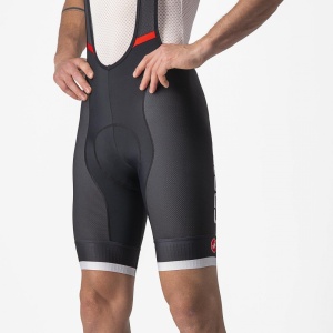 Pantaloni scurti cu bretele Castelli Competizione Kit, Negru/Gri, XL - Img 4