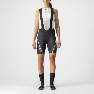 Pantaloni scurti cu bretele Castelli Velocissima 3, pentru femei, negru/argintiu, L - Img 2