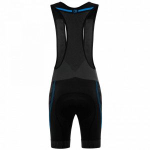 Pantaloni scurti cu bretele FUNKIER Potenza Elite fara cusaturi - Black/Orange XS/S - Img 2