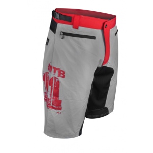 Pantaloni scurti Force MTB-11 bazon detasabil Gri/Rosu/Negru L - Img 7