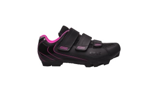 Pantofi ciclism FLR F-55 III Elite Mtb - Negru/Roz 38 - Img 5