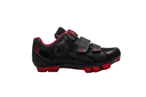 Pantofi ciclism FLR F-65 III Elite Mtb - Negru/Rosu 45 - Img 5
