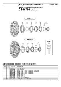 PINION SHIMANO DEORE XT CS-M760 15T - Img 2