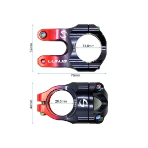 Pipa EWPM-002 31.8mm negru/rosu - Img 3