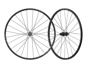 ROTI SHIMANO WH-RS370-TL-FR12 FATA & SPATE 24H PT. 10/11 VIT. OLD 100/142MM AX 12 E-THRU STICKERE STANDARD TUBELESS NEGRU AMBALAT IND.