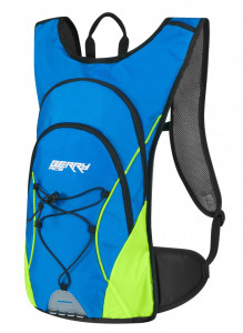 Rucsac FORCE BERRY ACE 12 l, albastru-verde fluo