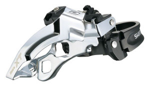 SCHIMBATOR FATA SHIMANO DEORE XT FD-M770-10 PT. ANGRENAJ TRIPLU PT. 10 VIT. PE SPATE TOP SWING TRAGERE DUBLA COLIER 34.9MM (INCL. ADAPTOR 31.8MM & 28.6MM) PT. 42T UNGHI CS 66-69 AMBALAT IND.