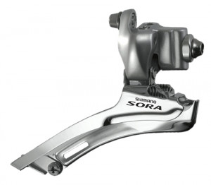 SCHIMBATOR FATA SHIMANO SORA FD-3400 DOUBLU PT. 9 VIT. PE SPATE COLIER 34.9MM VRAC