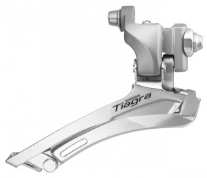 SCHIMBATOR FATA SHIMANO TIAGRA FD-4600 DUBLU PT. 10 VIT. PE SPATE BRAZED-ON AMBALAT IND.