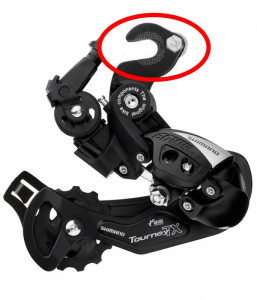 SCHIMBATOR SPATE SHIMANO TOURNEY RD-TX55 6/7 VIT. PRINDERE PE AX PT. CADRU TIP BMX-TRACK AMBALAT IND.