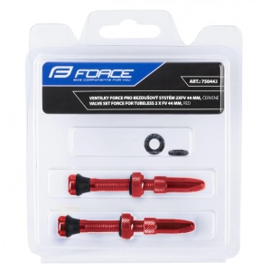 Set Valve Tubeless Force 2xFv 44mm Rosii - Img 4