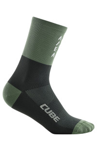 Sosete CUBE CUBE Socks High Cut ATX grey n olive 40-43