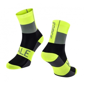 Sosete Force Hale fluo/negru/gri S-M (36-41) - Img 1