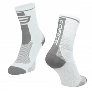 Sosete Force Long alb/gri XS
