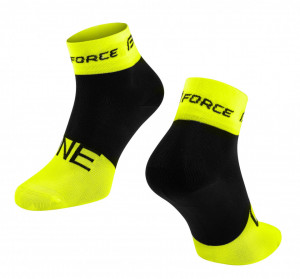 Sosete Force One, fluo/negru, S-M (36-41)