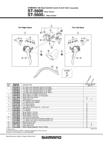 ST-5600-L SHIMANO 105 L.H. MAIN LEVER ASSEMBLY - Img 2