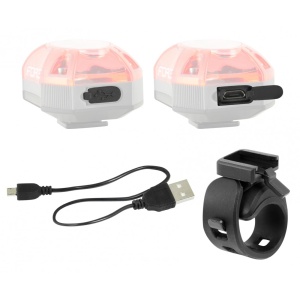 Stop spate Force Red 1 led Cree 60 Lm USB - Img 4