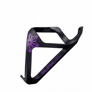 Suport bidon SUPACAZ Tron - incarcare laterala (Plastic) - mov neon