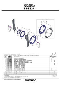 SURUB DE FIXARE BRAT PEDALIER SHIMANO FC-M4000 - Img 2