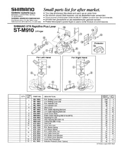 SURUB DE REGLARE CABLU SHIMANO ST-M900