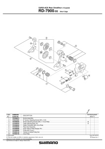 SURUB PT. REGLARE CABLU SHIMANO RD-7900 - Img 2