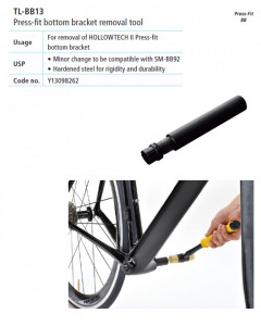 TL-BB13 SCULA SHIMANO PT. SCOATEREA BUTUCULUI PEDALIER (LONG HEAD)