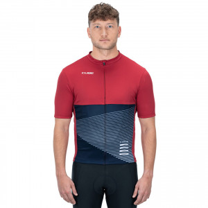 TRICOU CICLISM CUBE ATX JERSEY FULL ZIP RED XL
