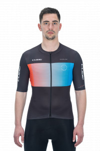 TRICOU CICLISM CUBE TEAMLINE JERSEY S/S BLACK BLUE RED XL - Img 2