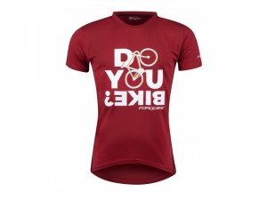 Tricou ciclism Force Bike, rosu, 3XL - Img 2