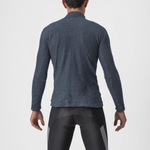 Tricou cu maneca lunga Castelli Cold Day 2nd Layer, Bleumarin, XS - Img 2