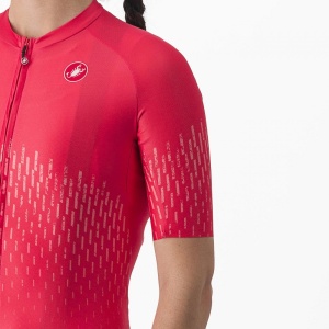 Tricou cu maneca scurta Castelli Aero PRO W, de dama, Portocaliu, S - Img 4