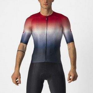 Tricou cu maneca scurta Castelli Aero Race 6.0, Rosu/Alb/Bleumarin, XXL - Img 2