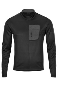 TRICOU CUBE ATX JERSEY FULL ZIP L/S BLACK S